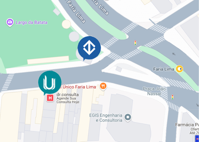 Mapa para chegar ao motel